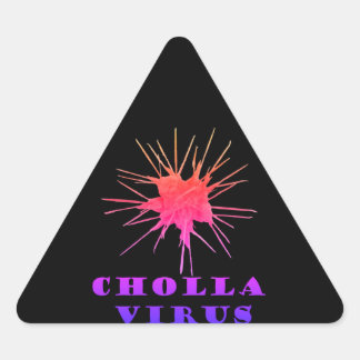 Cholla-Virus Dreieckiger Aufkleber
