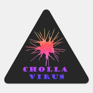 Cholla-Virus Dreieckiger Aufkleber