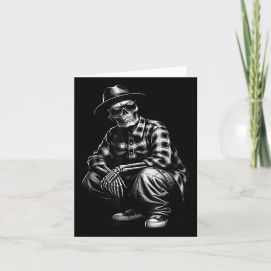 Cholo Chicano Homie Cooler Mexican Gangster Skel Karte (Vorderseite)