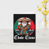 Cholo Christmas - Cholo Claus - Spaß mexikanisch S Karte (Gelbe Blume)