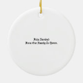 Cholo Snowman FoChristmas Tree Lights Snow Keramik Ornament (Hinten)