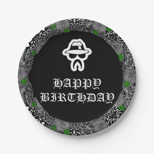 Cholo Theme Party Teller (Vorderseite)