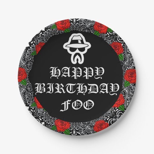 Cholo Theme Party Teller (Vorderseite)