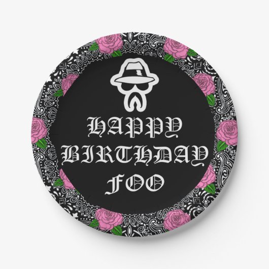 Cholo Theme Party Teller (Vorderseite)