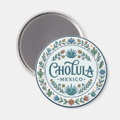 Cholula Mexiko Magnet (Vorderseite/Rückseite)