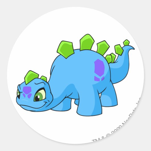 Chomby Blue Runder Aufkleber (Vorderseite)