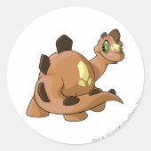 Chomby Brown Runder Aufkleber (Vorderseite)