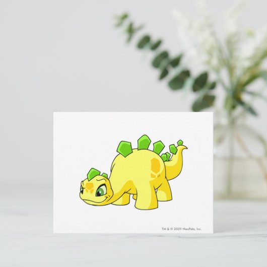 Chomby Gelb Postkarte (Stehend Vorderseite)