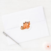 Chomby Orange Runder Aufkleber (Umschlag)