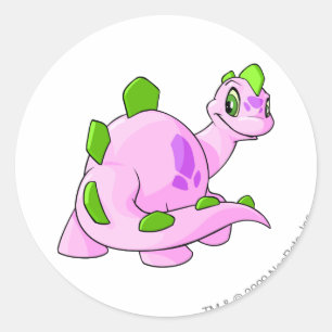 Chomby Pink Runder Aufkleber