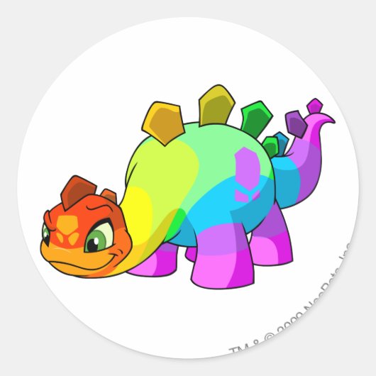 Chomby Rainbow Runder Aufkleber (Vorderseite)