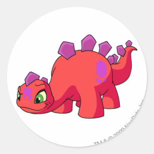 Chomby Red Runder Aufkleber