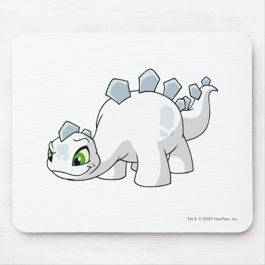 Chomby Weiß Mousepad (Vorne)