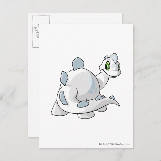 Chomby White Postkarte (Vorne/Hinten)