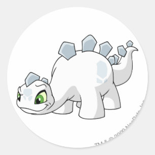 Chomby White Runder Aufkleber