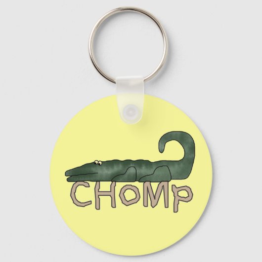 Chomp Alligatort-shirts und -geschenke Schlüsselanhänger (Vorderseite)