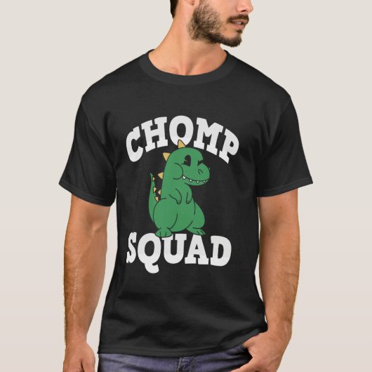 Chomp Squad Dinosaur Dino Birthday T-Shirt (Vorderseite)