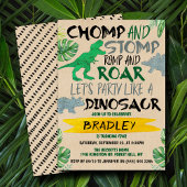 Chomp & Stomp! Dinosaurier Jungen jeden Alters zum Einladung