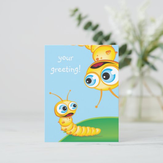 Chomp the Grub: Postkarte (Stehend Vorderseite)