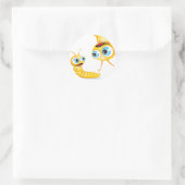 Chomp the Grub: Runder Aufkleber (Tasche)