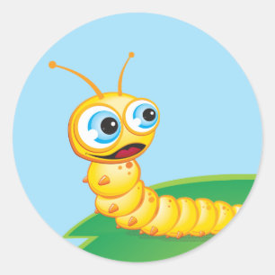 Chomp the Grub: Runder Aufkleber