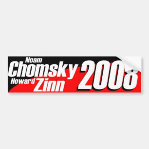 Chomsky \ Zinn 2008 Autoaufkleber