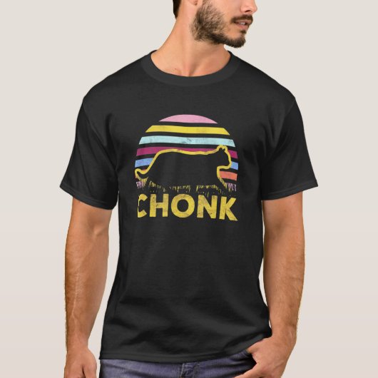 Chonk Big Fat Cats Meme T-Shirt (Vorderseite)