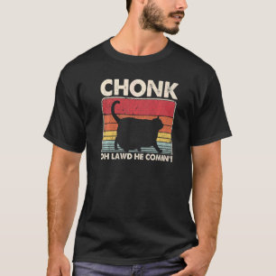 Chonk Ca Meme Retro Style Vintage Katzen Memes T-Shirt