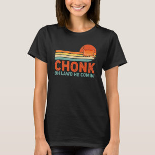 Chonk Ca Meme Retro Style Vintage Katzen Memes T-Shirt