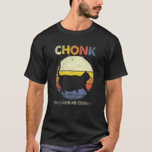 Chonk Cat Big Meme Retro Vintage Katzen Memme T-Shirt