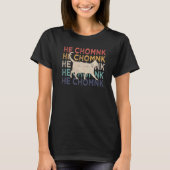 Chonk Cat Chonk Meme Fat Cat Retro He Chomnk T-Shirt (Vorderseite)
