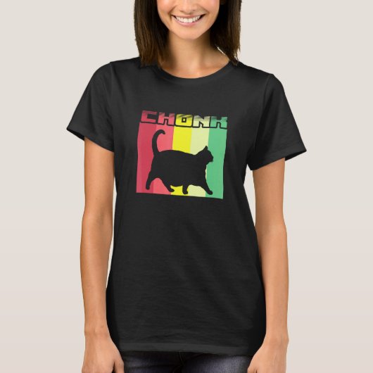 Chonk Cat Dank Meme T-Shirt (Vorderseite)