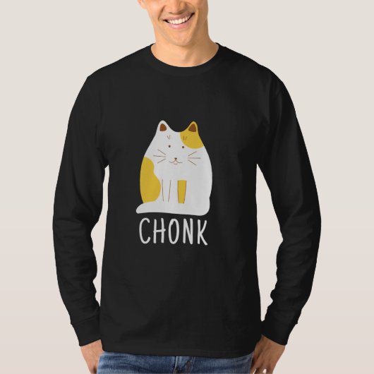 Chonk Cat Funny Scale Meme T-Shirt (Vorderseite)