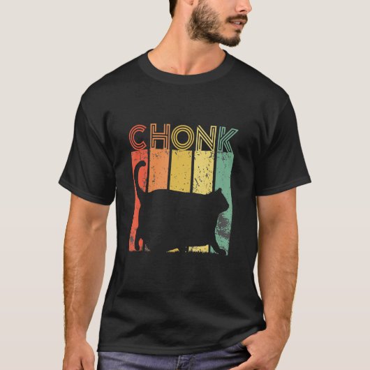 Chonk Cat, Geschenk für Katze Lover, Retro Cat, Vi T-Shirt (Vorderseite)