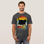 Chonk Cat Oh Lawd er Comin Cat Meme Funny Fat T-Shirt (Vorne ganz)