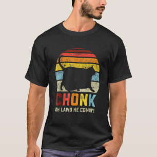 Chonk Cat Scale Meme Funny Retro Style Vintage Kat T-Shirt