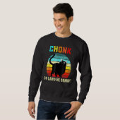Chonk Cat Scale Meme - Retro Style Cats Memes Sweatshirt (Vorne ganz)