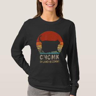Chonk Cat Scale Retro Style Vintage Katzen T-Shirt