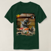 Chonk Cat Sushi Ramen Koch, Kitty Wearing Brille, T-Shirt (Design vorne)