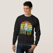 Chonk Cat Vater Meme Retro Daddy Cats Memes Sweatshirt (Vorne ganz)