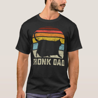 Chonk Cat Vater Scale Meme Funny Retro Style Daddy T-Shirt