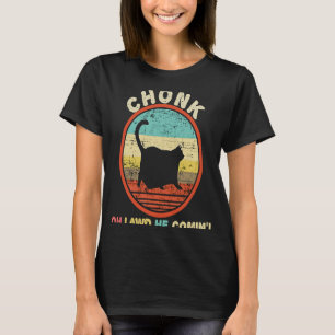 Chonk Katze Katzen Meme Vintag Retro Männer Frauen T-Shirt