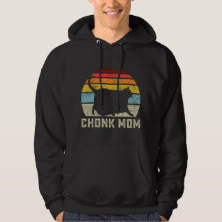 Chonk-Katzen-Mama-Waage-Meme Lustiger Retro-Stil M Hoodie