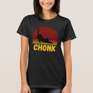 Chonk-Katzenwaage im Retro-Stil Vintage Cubby Stre T-Shirt