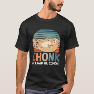 Chonk-Katzenwaage-Meme Retro Humorvolle Vintage-Ki T-Shirt