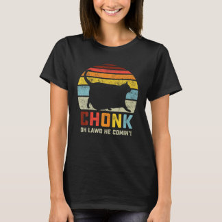 Chonk-Katzenwaage-Meme Retro-Stil Vintage-Cats-Mem T-Shirt