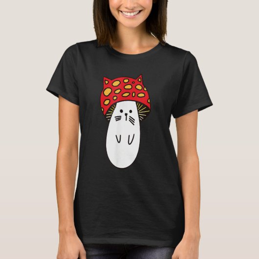 Chonk Kitty Cute Little Mushi Kitty Little Mushroo T-Shirt (Vorderseite)