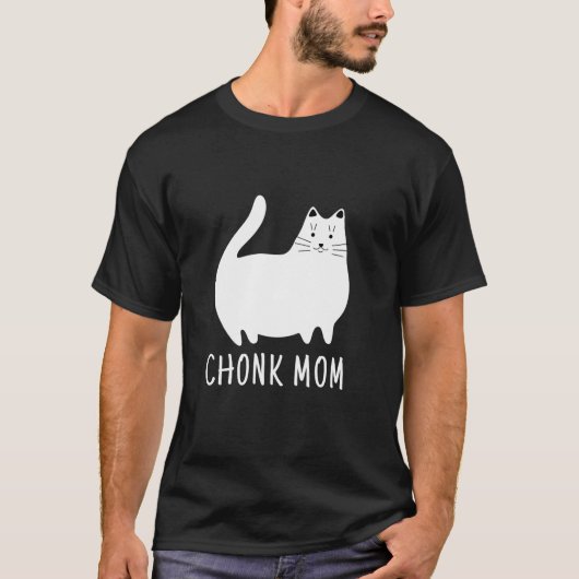 Chonk Mama Funny Cat Scale Meme T-Shirt (Vorderseite)