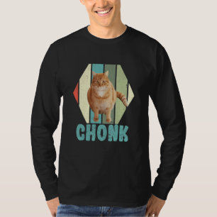 Chonk Retro Dicker Katzen-Meme-Vintage-Katzen Vete T-Shirt