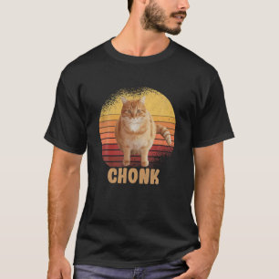 Chonk Vintage Waage Katzen Meme Katzenmutter K T-Shirt